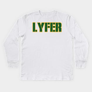 Green Bay LYFER!!! Kids Long Sleeve T-Shirt